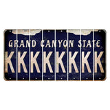 Arizona Navy Cut License Plate Strips (Set of 8) K