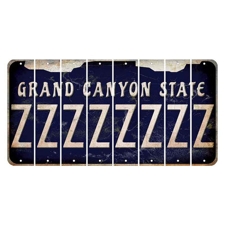 Arizona Navy Cut License Plate Strips (Set of 8) Z
