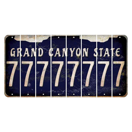 Arizona Navy Cut License Plate Strips (Set of 8) 7