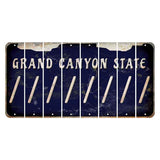 Arizona Navy Cut License Plate Strips (Set of 8) Forward Slash
