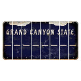 Arizona Navy Cut License Plate Strips (Set of 8) Hyphen