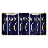 Arizona Navy Cut License Plate Strips (Set of 8) Parenthesis - Left