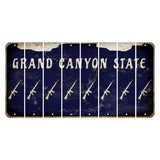 Arizona Navy Cut License Plate Strips (Set of 8) Rifle