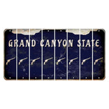 Arizona Navy Cut License Plate Strips (Set of 8) Revolver