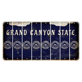 Arizona Navy Cut License Plate Strips (Set of 8) 2nd Amendment