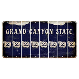 Arizona Navy Cut License Plate Strips (Set of 8) Pumpkin