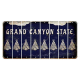 Arizona Navy Cut License Plate Strips (Set of 8) Christmas Tree