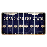 Arizona Navy Cut License Plate Strips (Set of 8) Trailer