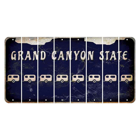 Arizona Navy Cut License Plate Strips (Set of 8) Trailer