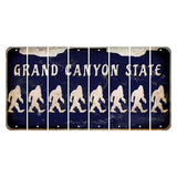 Arizona Navy Cut License Plate Strips (Set of 8) Bigfoot
