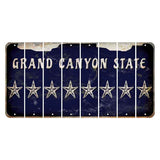Arizona Navy Cut License Plate Strips (Set of 8) Star Fish