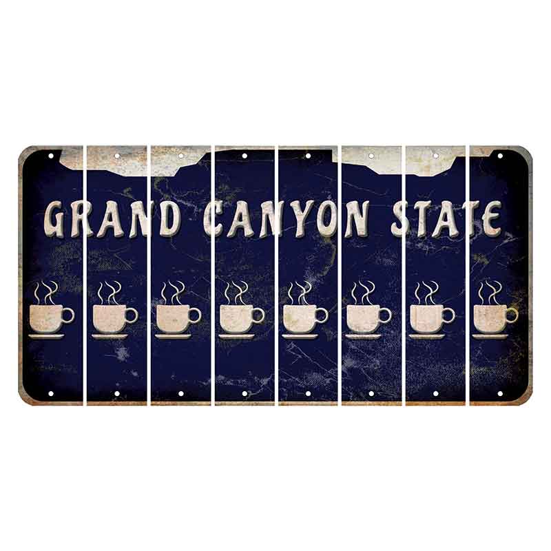 Arizona Navy Cut License Plate Strips (Set of 8) Coffee Mug