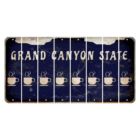 Arizona Navy Cut License Plate Strips (Set of 8) Coffee Mug