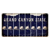 Arizona Navy Cut License Plate Strips (Set of 8) Football Helmet