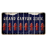 Arizona Navy Cut License Plate Strips (Set of 8) Fire Hydrant