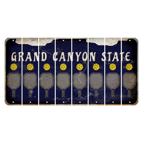 Arizona Navy Cut License Plate Strips (Set of 8) Pickleball