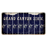 Arizona Navy Cut License Plate Strips (Set of 8) Swordfish
