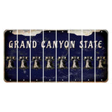 Arizona Navy Cut License Plate Strips (Set of 8) Liberty Bell