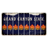 Arizona Navy Cut License Plate Strips (Set of 8) Campfire