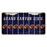Arizona Navy Cut License Plate Strips (Set of 8) Football