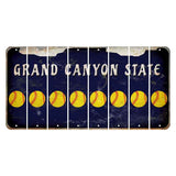 Arizona Navy Cut License Plate Strips (Set of 8) Softball