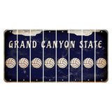 Arizona Navy Cut License Plate Strips (Set of 8) Volleyball