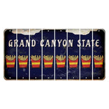 Arizona Navy Cut License Plate Strips (Set of 8) French Fries