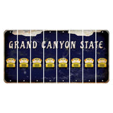 Arizona Navy Cut License Plate Strips (Set of 8) School Bus
