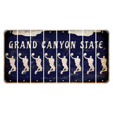 Arizona Navy Cut License Plate Strips (Set of 8) Basketball Player