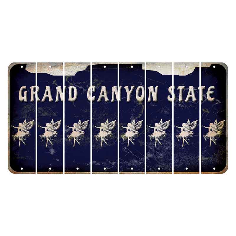 Arizona Navy Cut License Plate Strips (Set of 8) Fairy