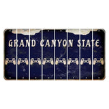 Arizona Navy Cut License Plate Strips (Set of 8) PS Controller