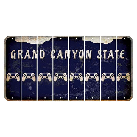 Arizona Navy Cut License Plate Strips (Set of 8) PS Controller