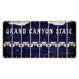 Arizona Navy Cut License Plate Strips (Set of 8) X Controller