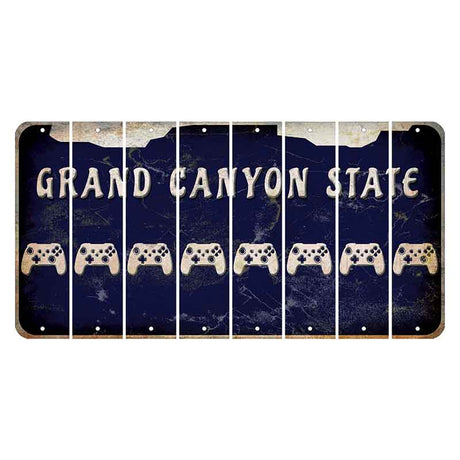 Arizona Navy Cut License Plate Strips (Set of 8) X Controller