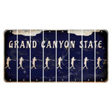 Arizona Navy Cut License Plate Strips (Set of 8) Softball Batter