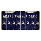 Arizona Navy Cut License Plate Strips (Set of 8) Reindeer