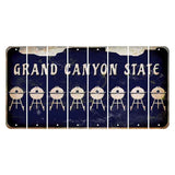 Arizona Navy Cut License Plate Strips (Set of 8) Grill