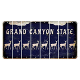 Arizona Navy Cut License Plate Strips (Set of 8) Doe