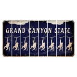 Arizona Navy Cut License Plate Strips (Set of 8) Monkey