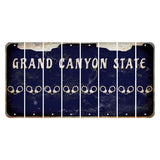 Arizona Navy Cut License Plate Strips (Set of 8) Handcuffs