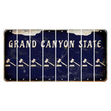 Arizona Navy Cut License Plate Strips (Set of 8) Gavel