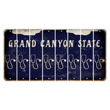 Arizona Navy Cut License Plate Strips (Set of 8) Stethoscope