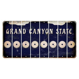 Arizona Navy Cut License Plate Strips (Set of 8) Saw Blade