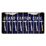 Arizona Navy Cut License Plate Strips (Set of 8) Hammer