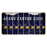 Arizona Navy Cut License Plate Strips (Set of 8) Wrecking Ball Crane