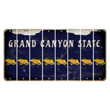Arizona Navy Cut License Plate Strips (Set of 8) Dump Truck