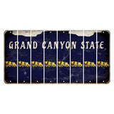 Arizona Navy Cut License Plate Strips (Set of 8) Cement Truck