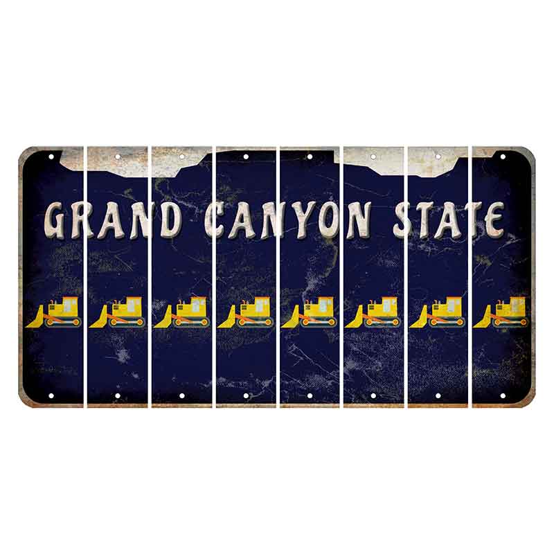 Arizona Navy Cut License Plate Strips (Set of 8) Dozer