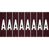 Burgundy Oil Rubbed Cut Fun Strips (Set of 8)