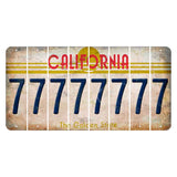 California The Golden State Cut License Plate Strips (Set of 8) 7